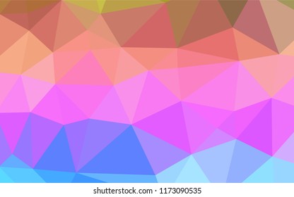 Light Multicolor, Rainbow vector polygon abstract background. Creative geometric illustration in Origami style with gradient. The textured pattern can be used for background.