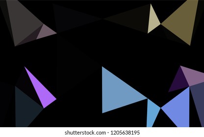 Light Multicolor, Rainbow vector polygon abstract backdrop. Glitter abstract illustration with an elegant design. A completely new template for your business design.