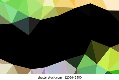 Light Multicolor, Rainbow vector polygon abstract layout. Colorful abstract illustration with gradient. A new texture for your design.