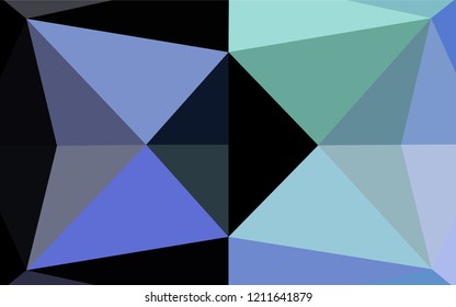 Light Multicolor, Rainbow vector polygon abstract backdrop. Triangular geometric sample with gradient.  Triangular pattern for your business design.