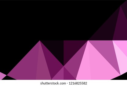 Light Multicolor, Rainbow vector polygon abstract backdrop. A completely new color illustration in a vague style. Brand new style for your business design.
