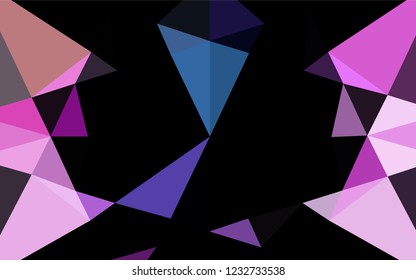 Light Multicolor, Rainbow vector polygon abstract layout. Glitter abstract illustration with an elegant design. Brand new design for your business.