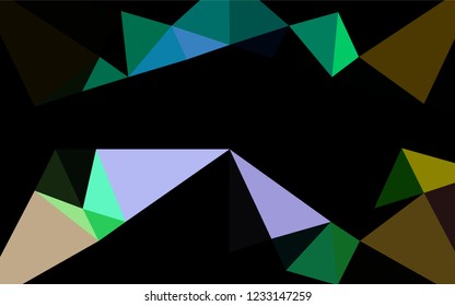 Light Multicolor, Rainbow vector polygon abstract background. Creative geometric illustration in Origami style with gradient. The template can be used as a background for cell phones.