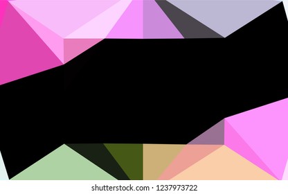 Light Multicolor, Rainbow vector polygon abstract background. Creative geometric illustration in Origami style with gradient. A new texture for your design.