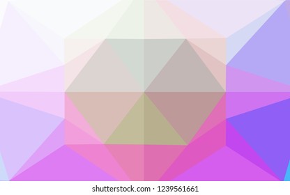 Light Multicolor, Rainbow vector polygon abstract background. Geometric illustration in Origami style with gradient.  The completely new template can be used for your brand book.