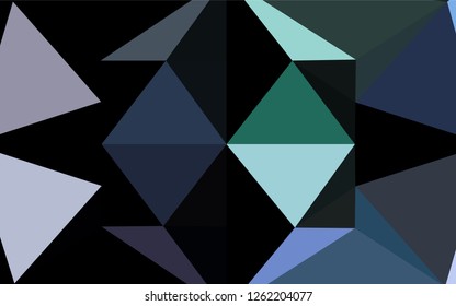 Light Multicolor, Rainbow vector polygon abstract layout. Geometric illustration in Origami style with gradient.  Brand new style for your business design.