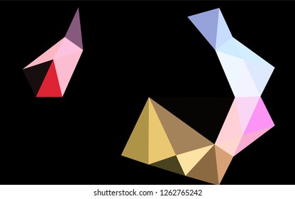 Light Multicolor, Rainbow vector polygon abstract background. Shining colored illustration in a Brand new style. The elegant pattern can be used as part of a brand book.