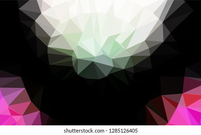 Light Multicolor, Rainbow vector polygon abstract backdrop. An elegant bright illustration with gradient. The completely new template can be used for your brand book.