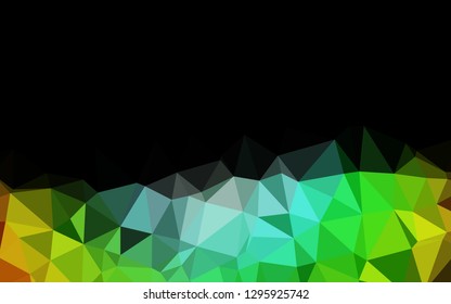 Light Multicolor, Rainbow vector polygon abstract backdrop. Shining illustration, which consist of triangles. Textured pattern for background.