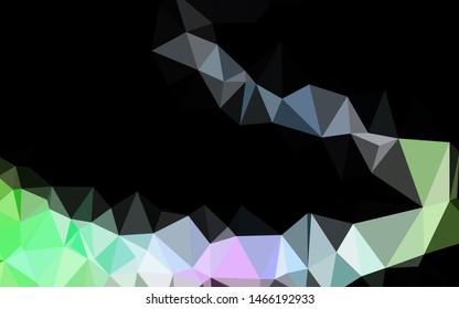 Light Multicolor, Rainbow vector polygon abstract backdrop. Shining colored illustration in a Brand new style. Completely new design for your business.