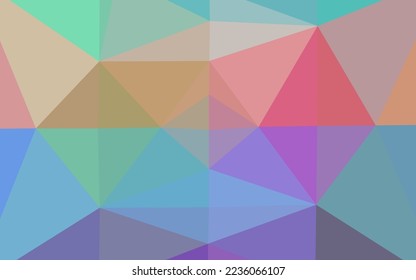 Light Multicolor, Rainbow vector polygon abstract backdrop. Shining colored illustration in a Brand new style. Elegant pattern for a brand book.