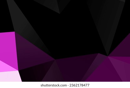 Light Multicolor, Rainbow vector polygon abstract background. An elegant bright illustration with gradient. Textured pattern for background.