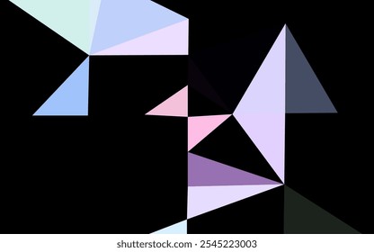 Light Multicolor, Rainbow vector polygon abstract layout. Shining colored illustration in a Brand new style. Completely new design for your business.