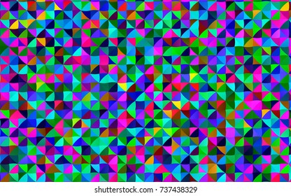 Light Multicolor, Rainbow vector polygon abstract template. A vague abstract illustration with gradient. A new texture for your design.
