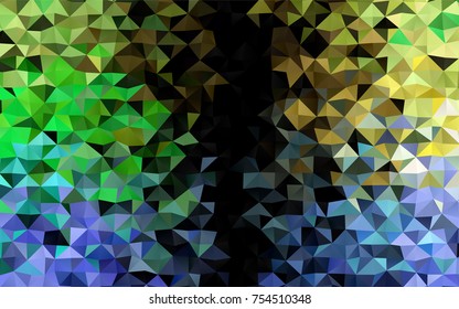 Light Multicolor, Rainbow vector polygon abstract pattern. Creative geometric illustration in Origami style with gradient. The textured pattern can be used for background.
