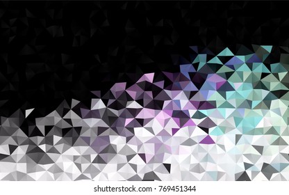 Light Multicolor, Rainbow vector polygon abstract pattern. Colorful illustration in abstract style with gradient. The template can be used as a background for cell phones.