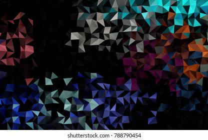 Light Multicolor, Rainbow vector polygon abstract background. Modern geometrical abstract illustration with gradient. A completely new template for your business design.