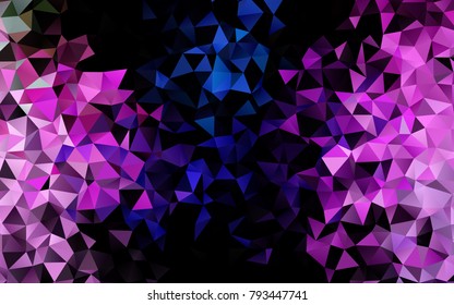 Light Multicolor, Rainbow vector polygon abstract pattern. Creative geometric illustration in Origami style with gradient. Brand-new design for your business.