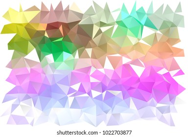 Light Multicolor, Rainbow vector polygonal background. Colorful illustration in abstract style with gradient. The completely new template can be used for your brand book.