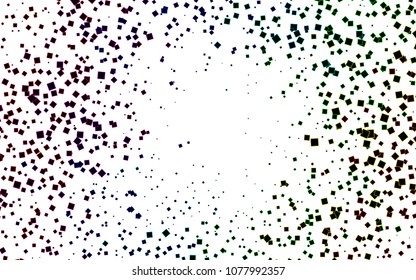 Light Multicolor, Rainbow vector polygonal illustration consisting of rectangles. Rectangular design for your business. Creative geometric background in origami style with gradient.