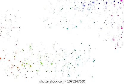 Light Multicolor, Rainbow vector polygonal illustration consisting of rectangles. Rectangular design for your business. Creative geometric background in origami style with gradient.