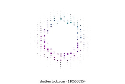 Light Multicolor, Rainbow vector polygonal illustration consisting of rectangles. Rectangular design for your business. Creative geometric background in origami style with gradient.