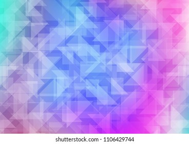 Light Multicolor, Rainbow vector polygonal background. A completely new color illustration in a vague style. The elegant pattern can be used as part of a brand book.