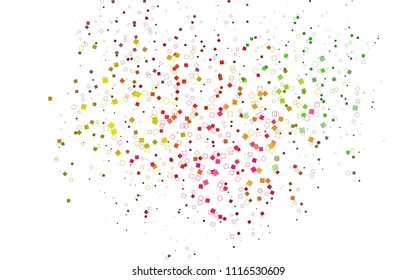 Light Multicolor, Rainbow vector polygonal illustration consisting of rectangles. Rectangular design for your business. Creative geometric background in origami style with gradient.