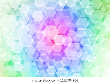 Light Multicolor, Rainbow vector polygonal background. Shining colored illustration in a Brand new style. A new texture for your design.