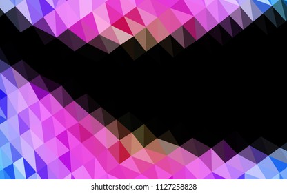 Light Multicolor, Rainbow vector polygonal background. Shining colored illustration in a Brand new style. The best triangular design for your business.