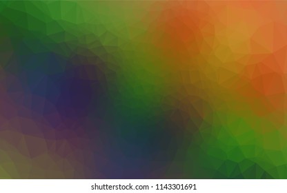 Light Multicolor, Rainbow vector polygonal template. Colorful abstract illustration with gradient. A new texture for your design.