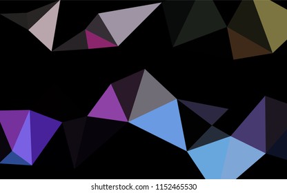 Light Multicolor, Rainbow vector polygonal template. Creative illustration in halftone style with gradient. The polygonal design can be used for your web site.