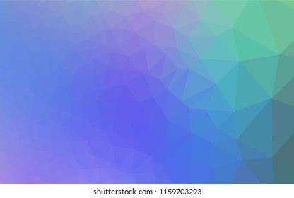 Light Multicolor, Rainbow vector polygonal background. Shining illustration, which consist of triangles. A completely new design for your business.