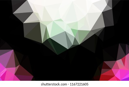 Light Multicolor, Rainbow vector polygonal pattern. Creative geometric illustration in Origami style with gradient. A new texture for your design.