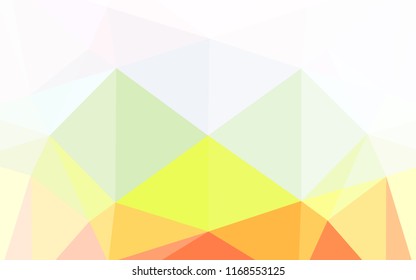 Light Multicolor, Rainbow vector polygonal pattern. Creative geometric illustration in Origami style with gradient. A completely new template for your business design.
