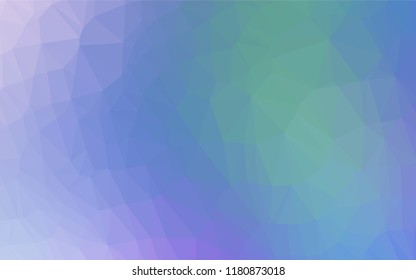 Light Multicolor, Rainbow vector polygonal pattern. Glitter abstract illustration with an elegant design. Triangular pattern for your business design.