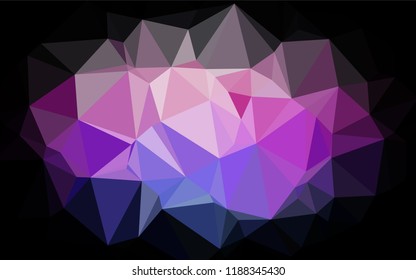 Light Multicolor, Rainbow vector polygonal template. Shining illustration, which consist of triangles. The polygonal design can be used for your web site.
