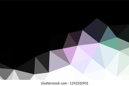 Light Multicolor, Rainbow vector polygonal pattern. Glitter abstract illustration with an elegant design. The best triangular design for your business.