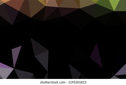 Light Multicolor, Rainbow vector polygonal template. Shining illustration, which consist of triangles. Brand new style for your business design.