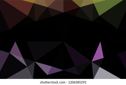 Light Multicolor, Rainbow vector polygonal background. A vague abstract illustration with gradient. The elegant pattern can be used as part of a brand book.