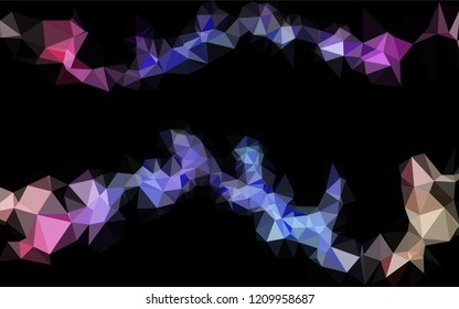 Light Multicolor, Rainbow vector polygonal background. A sample with polygonal shapes. A new texture for your design.