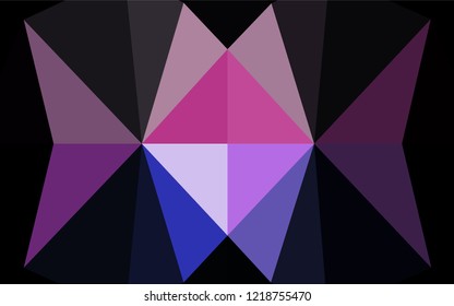 Light Multicolor, Rainbow vector polygonal template. Glitter abstract illustration with an elegant design. A completely new template for your business design.