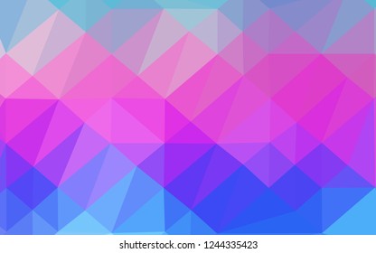 Light Multicolor, Rainbow vector polygonal pattern. An elegant bright illustration with gradient. Triangular pattern for your business design.