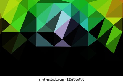 Light Multicolor, Rainbow vector polygonal background. Colorful illustration in Origami style with gradient.  Completely new template for your business design.