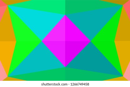 Light Multicolor, Rainbow vector polygonal background. Geometric illustration in Origami style with gradient. The textured pattern can be used for background. Light Multicolor, Rainbow vector polygonal background. Geometric illustration in Origami style with gradient. The textured pattern can be used for background.