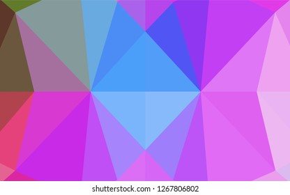 Light Multicolor, Rainbow vector polygonal background. Creative geometric illustration in Origami style with gradient. The polygonal design can be used for your web site.