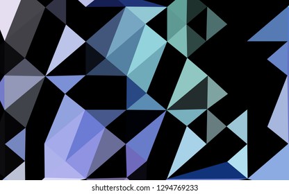 Light Multicolor, Rainbow vector polygonal background. A sample with polygonal shapes. Elegant pattern for a brand book.