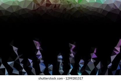Light Multicolor, Rainbow vector polygonal pattern. Shining colored illustration in a Brand new style. Textured pattern for background.