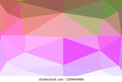 Light Multicolor, Rainbow vector polygonal pattern. Geometric illustration in Origami style with gradient. New texture for your design.