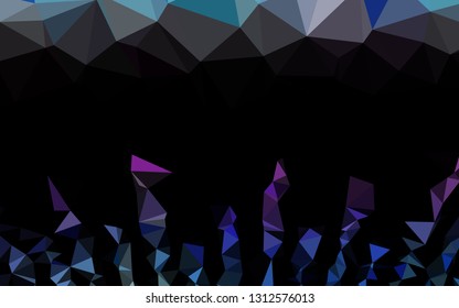 Light Multicolor, Rainbow vector polygonal template. A completely new color illustration in a vague style. Template for a cell phone background.
